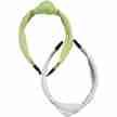 Urban Classics Lichte Hoofdband met Knoop set van 2 Lichtmint & Wit
