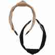 Urban Classics Lichte Hoofdband met Knoop set Khaki & Zwart