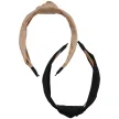 Urban Classics Lichte Hoofdband met Knoop set Khaki & Zwart