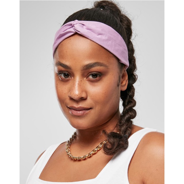 Urban Classics Lichte Basis Hoofdband set van 2 Lilac & Zwart