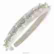 Alista klassieke haarband met parels en strass stenen wit