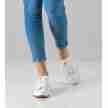 Anna Kern Suny 140 Dames Witte Danssneakers van textiel met Splitzool