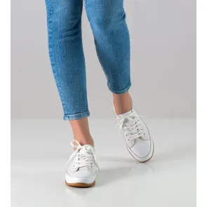 Anna Kern Suny 140 Dames Witte Danssneakers van textiel met Splitzool