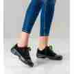Suny Anna Kern 145 Dames Zwarte Nappa-Nubbuk Danssneakers met Splitzool met een perfecte pasvorm