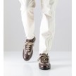 werner kern 28062 ballroom schoenen voor heren in het bruin leer en stof sleehak