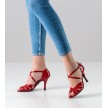 Nueva Epoca Adora dames dansschoenen salsa latin tango rood glimmend leer