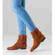Werner Kern Harper enkellaarsjes voor swing en linedance marronne bruin suede