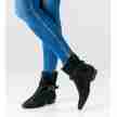 Werner Kern Harper enkellaarsjes voor swing en linedance zwart suede materiaal