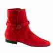 Werner Kern Harper platte danslaarzen latin oefenschoen volksdans schoen rood velours