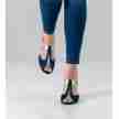 werner kern holly dames dansschoenen zilver blauw suede zool lage hak
