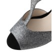 werner kern jamie dansschoenen dames open neus zilveren glitters