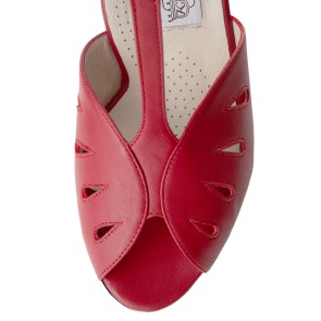 werner kern dames dansschoenen comfort breed rood open neus