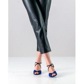 Nueva Epoca Maxima dames dansschoenen gekruiste bandjes donkerblauw 7 cm hak stiletto
