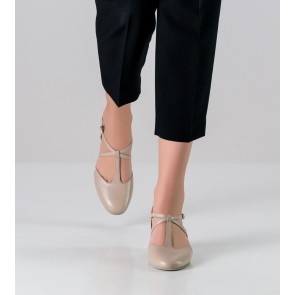 werner kern naia dansschoenen dames beige leer dichte neus