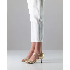 Nueva Epoca Sierra dames dansschoenen latin salsa tango goudkleurig metallic