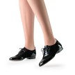 Werner Kern Taylor dames dansschoenen met veters swing latin salsa lederen zool zwart