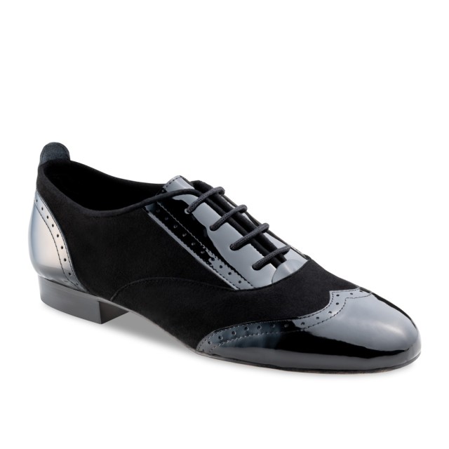 Werner Kern Taylor Dames Dansschoenen Zwart Suede Lakleer met Lederen zool