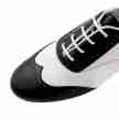 Werner Kern Taylor brogue dansschoenen voor dames vintage platte hak comfort zwart wit