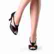 werner kern tilla dames dansschoen elegant van glimmend zwart suede