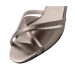 Werner Kern July dames salsaschoenen metallic koper kleur flare hak