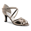 Werner Kern July Zilver dansschoenen dames koper metallic leer open neus