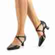 Werner Kern Patty 55 mm dames dansschoenen salsa met lage flare hak en gesloten teen
