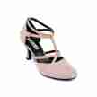 Portdance PD707 Dames Salsaschoenen pink latin dansschoen open zijkant