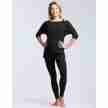 Temps Danse Genova loose Fit T-shirt zwart sta