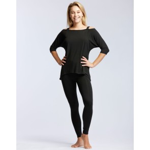 Temps Danse Genova loose Fit T-shirt zwart sta