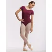 Temps Danse Madras dames viscose balletpakje bordeaux ronde hals 
