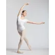 Temps Danse Madras dames viscose balletpakje wit korte mouwen 