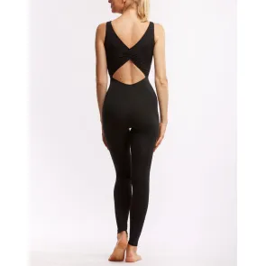 Temps Danse Adda Dames Yoga Unitard zwart achterkant