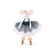 Moulin Roty Ballerina Muis met Garderobe Koffertje