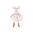 Moulin-Roty-Ballerina-Muis-met-roze-Garderobe-Koffertje
