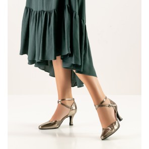 Werner Kern Betty dames dansschoenen met 6,5 centimeter hak antiek brons kleur glanzend