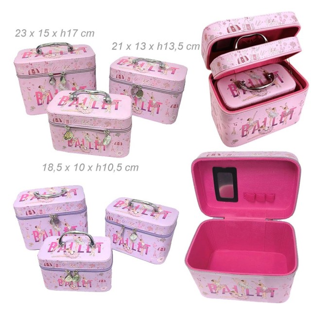 Alista Set van Drie BeautyBox met print Ballet