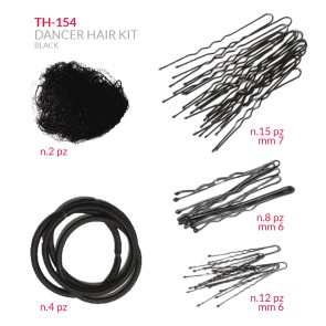 Techdance Danser Haar Kit - Zwart TH-154