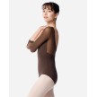 Lulli LUB859 Iris balletpak driekwartmouwen mesh zijkant