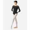 Lulli LUB859 Iris balletpak driekwartmouwen mesh zwart 