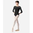 Lulli LUB859 Iris balletpak driekwartmouwen mesh zwart 