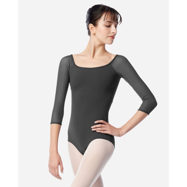Lulli LUB860 Ayla balletpak voor dames driekwart mouwen mesh