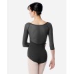 Lulli LUB860 Ayla balletpak voor dames driekwart mouwen mesh achterkant