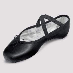 Bloch Heren Precision Lederen Balletschoenen S0230M zweart bovenm