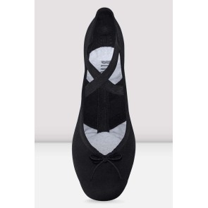 Bloch Heren Perfectus Canvas Balletschoenen S0233M zwart boven