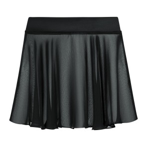 Rumpf Chiffon Skirt with elastic Waistband R3051 zwart