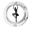 Alista metalen tashouder met ballerina