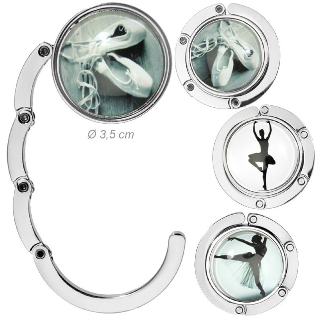 Alista metalen tashouder met ballerina decoratie