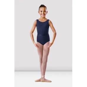 Bloch Meisjes Basic mouwloos Danspakje met ronde Hals en een bijpassende Riem BU102C