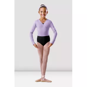Bloch Meisjes Long Sleeve Wrap BU501C lilac