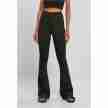 Urban Classics Ladies Recycled High Waist Flared Leggings front
